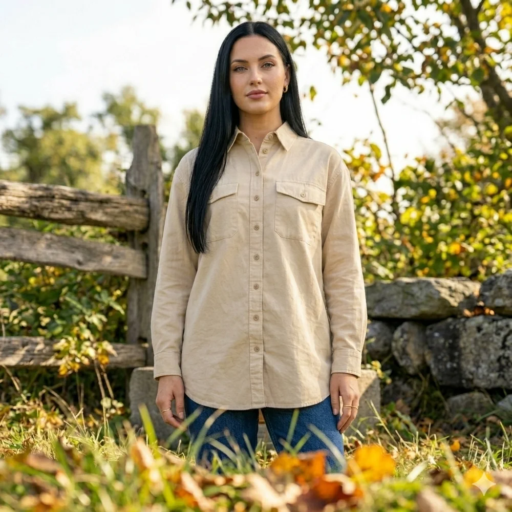 Future Collective x Reese Blutstein Tan Oversized Western Shirt XS Limited Ed - Picture 3 of 13